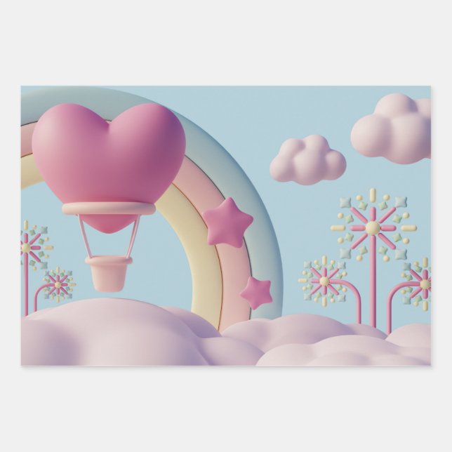 Naturlich Inspiriert Umschlagpapier Geschenkpapier Set (Vorderseite)