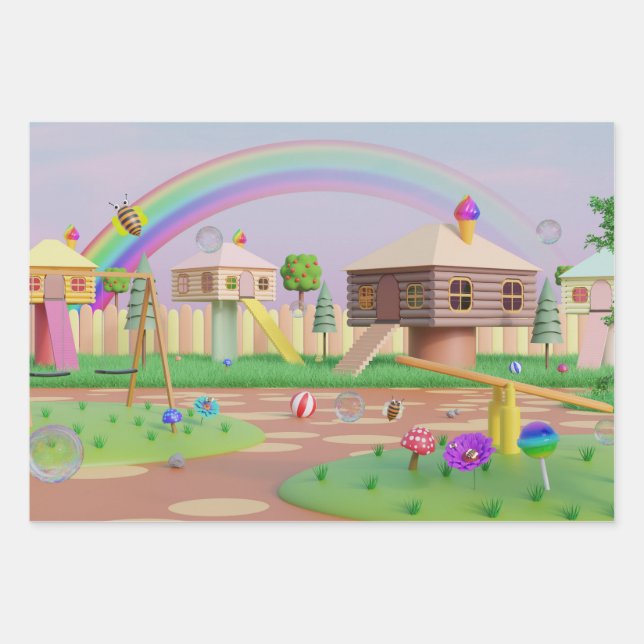 Naturlich Inspiriert Umschlagpapier Geschenkpapier Set (Vorderseite 3)