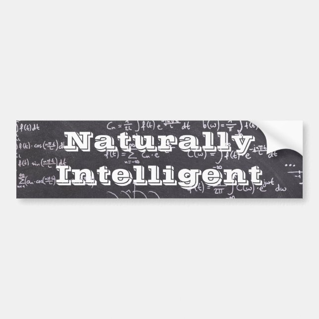 Natürlich intelligent autoaufkleber (Vorne)