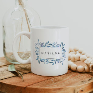 Natürlich Joyful Personalisiert Watercolor Botanic Kaffeetasse