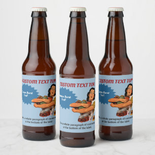 Natürlich kann ich auch ein Flaschenetikett tragen Bierflaschenetikett