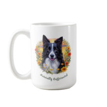 Natürlich koffeinierte Tasse mit Border Collie Art