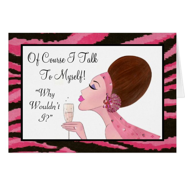 "Natürlich spreche ich mit mir selbst..." (Vorderseite (Horizontal))