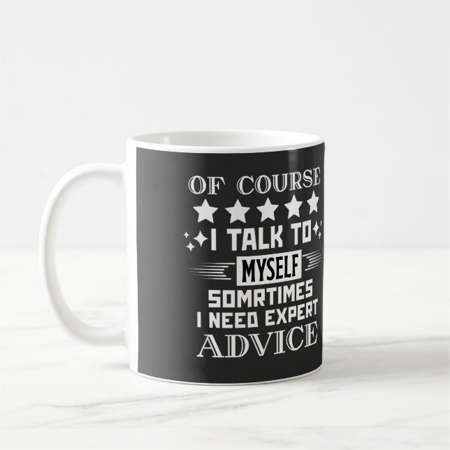 Natürlich spreche ich mit mir selbst kaffeetasse (Links)