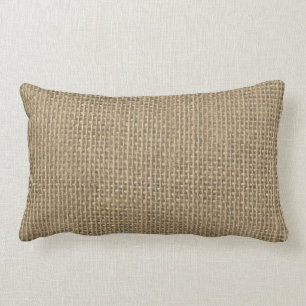 Natürliche beige Leinwand Lendenkissen