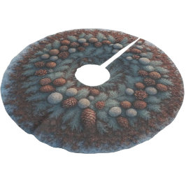 Natürliche Bettwäsche Polyester Weihnachtsbaumdecke