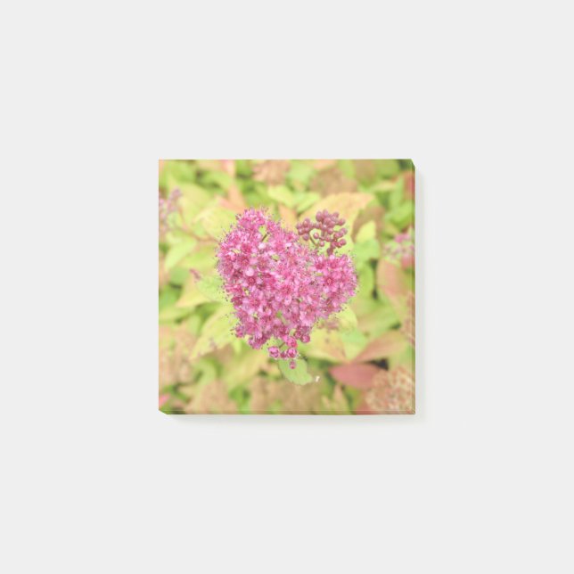 Natürliche Blume Herz - durchbohrt von Pfeil. Post-it Klebezettel (Vorderseite)