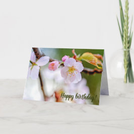 Natürliche Blumenzusammensetzung von Sakura-Blume Karte