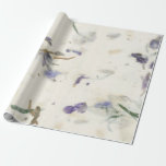 Natürliche Blütengras Minze Erde Iris Mulberry Plu Geschenkpapier<br><div class="desc">florenceK Design grungy schimmernde schicke Verpackung</div>