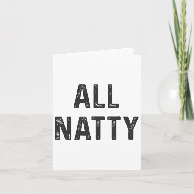 Natürliche Bodybuilding Funny Body Builder All Nat Karte (Vorderseite)