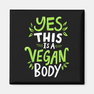 Natürliche Bodybuilding Vegane Fitness Magnet