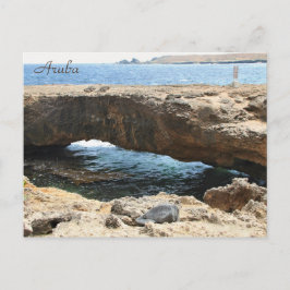 Natürliche Brücke Aruba, Fotografie, Postkarte