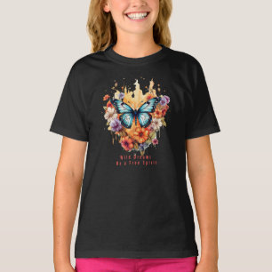 Natürliche Butterfly Blütenblütenblüte Haven Wasse T-Shirt