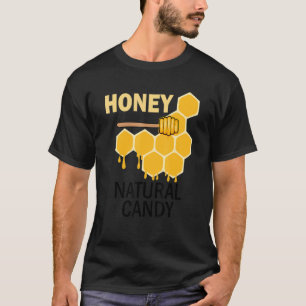 Natürliche Candy Wilderness Honey Niedliche Bienen T-Shirt