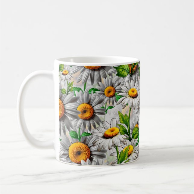 Natürliche Daisy-Blume Kaffeetasse (Links)