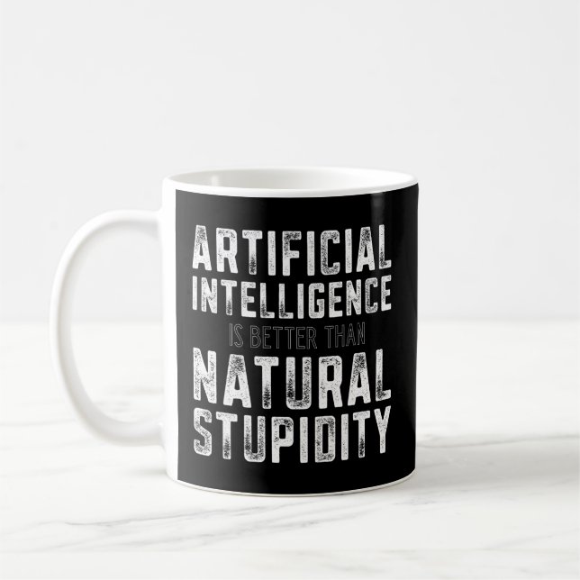 Natürliche Dummheit der amtlichen Intelligenz - Kaffeetasse (Links)