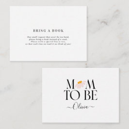 natürliche Dusche mit Blumen und Babydusche bringe Mitteilungskarte