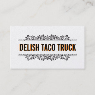 Natürliche Elemente Food Truck (Menüoption) Visitenkarte