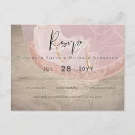 Natürliche Erde Rustikales Waldland-Blätter Postkarte