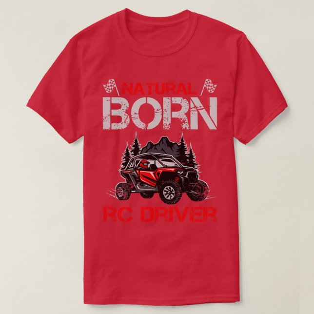 Natürliche Geborene RC Driver Racer Remote Control T-Shirt (Design vorne)