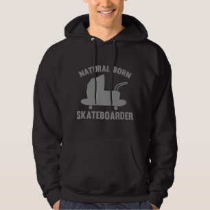 Natürliche Geborene Skateboarder Hoodie