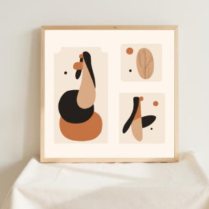 Natürliche Geometrie – Feministische Minimalistisc Poster