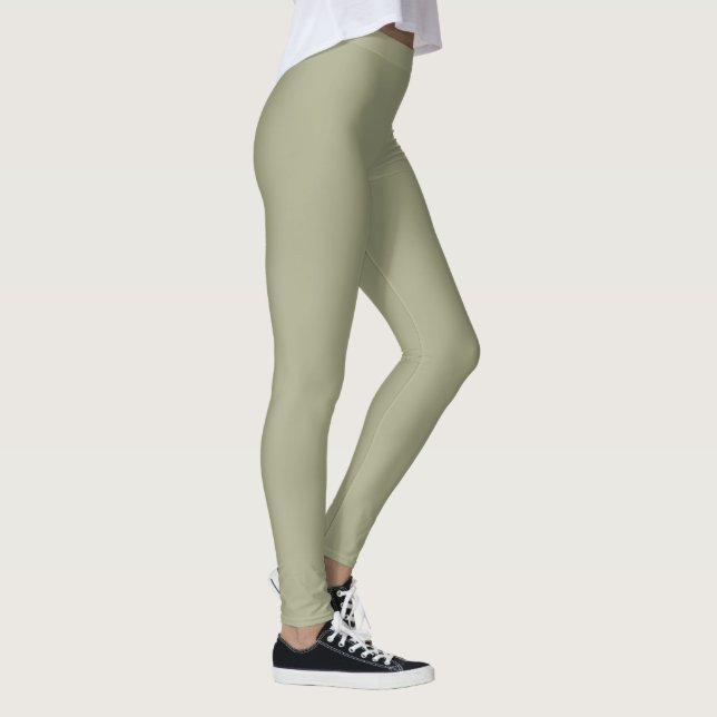 natürliche grüne Farbe der Seite Leggings (Rechts)