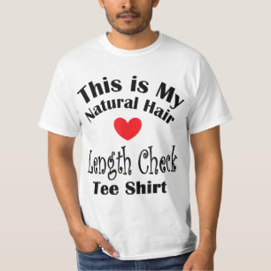 Natürliche Haarentwürfe für Schwarze Frauen Länge T-Shirt