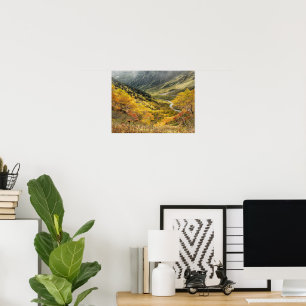 Natürliche Herbstgelbe Blätter Poster
