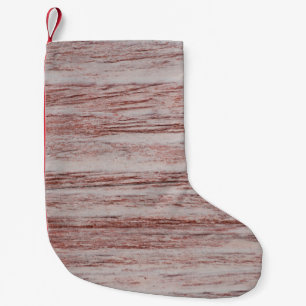 Natürliche Holzstruktur Muster, die das Hintergrun Kleiner Weihnachtsstrumpf