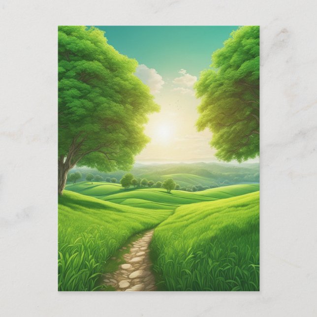 Natürliche landschaftliche Panoramen sind eine der Postkarte (Vorderseite)