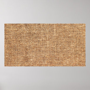 Natürliche Leinenstruktur als Hintergrund Poster