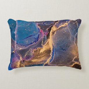 Natürliche luxuriöse abstrakte Fluid Art Malerei i Dekokissen