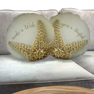 Natürliche Ostküste Sandy Beige Taupe Rundes Kissen