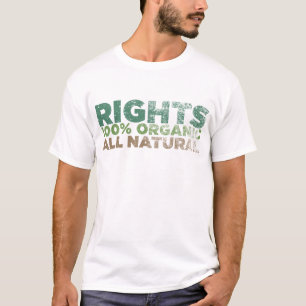 Natürliche Rechte Bedrängtes T-Shirt