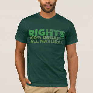 Natürliche Rechte Bedrängtes T-Shirt