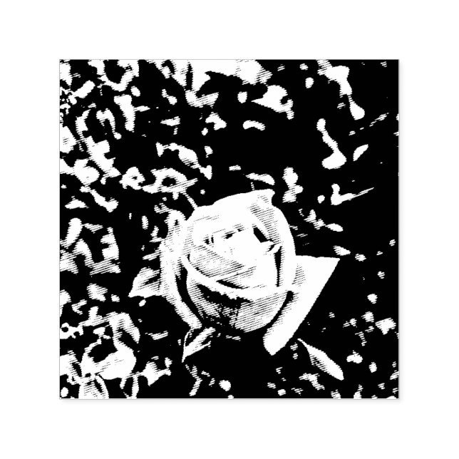 Natürliche Rosenknospe Permastempel (Design)