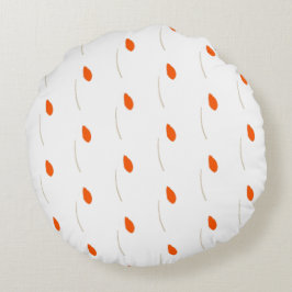 Natürliche rötliche Akzente Rundes Kissen