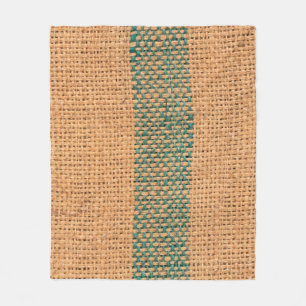 Natürliche Sacktuch braun Farbe strukturiert und B Fleecedecke