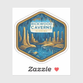 Natürliche Schönheit der Rickwood Caverns-Alabama Aufkleber