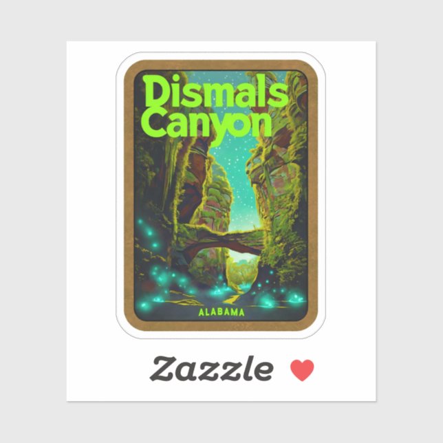 Natürliche Schönheit des Canyon-Alabama Aufkleber (Blatt)