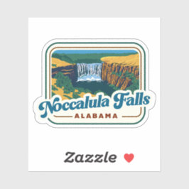 Natürliche Schönheit Noccalula Falls-Alabama Aufkleber