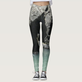 Natürliche Schönheit Pale Green River Granite Legg Leggings