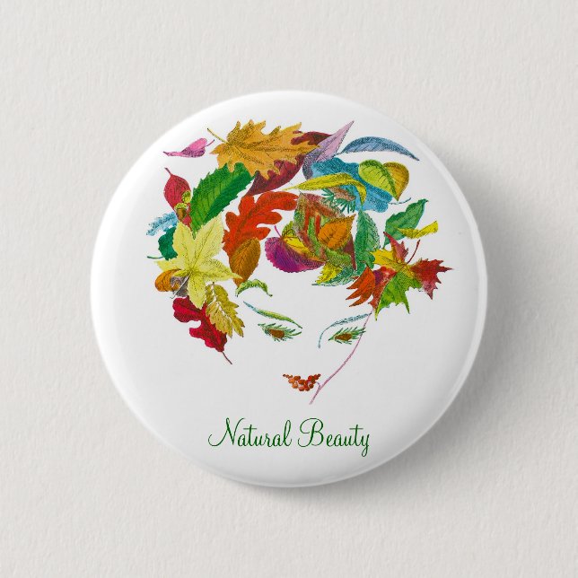 Natürliche Schönheit ~ Schaltfläche Button (Vorderseite)