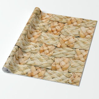 natürliche Strohtextur  Geschenkpapier