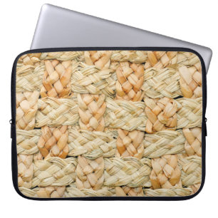 natürliche Strohtextur Laptopschutzhülle