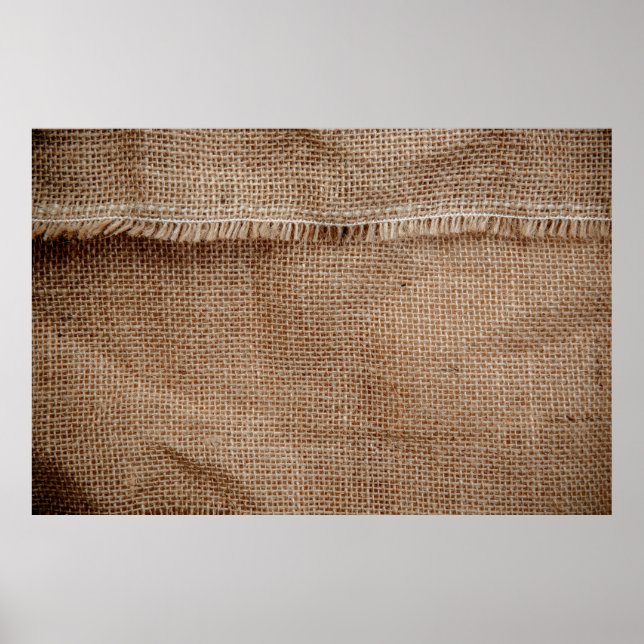 Natürliche Textur Hintergrundkaffee, Sack, Abstr. Poster (Vorne)