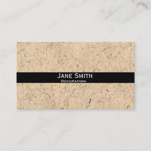 Natürliche Textur stilvoll modern und anpassbar Visitenkarte