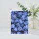 Natürliche Texturen - Blaubeeren Postkarte (Stehend Vorderseite)