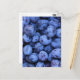 Natürliche Texturen - Blaubeeren Postkarte (Vorderseite/Rückseite Beispiel)
